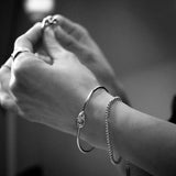 Bracelet EPONA en argent sterling 925, composé de perles de 4 mm.