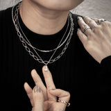 SELINE Silberkette mit Alpaka-Anhänger aus 925er Silber