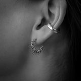 Boucle d'oreille angulaire APRIL en argent 925