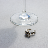 'Bivis' silver open ring made of 925 sterling silver