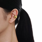 SAMBI Stilvolle Ohrklemme in Gold, breit