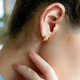 GATHI Goldohrringe/Creolen aus 925er Sterlingsilber