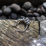 'Bivis' silver open ring made of 925 sterling silver