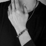 Bracelet AARON Statement, noirci