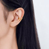 MARLEY Gold Earcuff in Spring Design - 925 Silver
