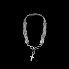 ACE Kreuz Talisman-Armband, 925er Sterling Silber
