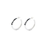 CANDANCE S925 faceted hoop earrings, Φ29 mm