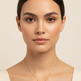 CHERYL 925 gold chain with unicorn medallion