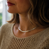 HEDDA Braided Box Chain in 925 Sterling Silver - 4.5 mm Wide