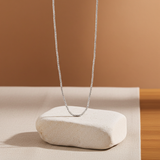 Collier ADELE extra long à puces en argent sterling 925