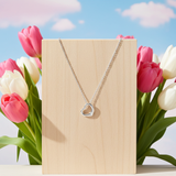 Collier romantique EDISON en argent 925 avec cœur