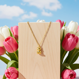 FORMOSA gold necklace with teddy bear pendant - 925 silver