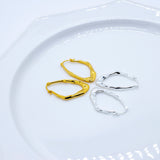 ODESSA Silber S925 zarte Ohrringe mit abstrakten Formen