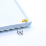 SHYLA S925 Double-Cut Ear Cuff, Zirconia, Silver