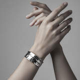 LORNA Breiter Silberarmreif 30 mm - 925 Silber