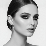 NICOLE Large Hoop Earrings twisted from 925 Silver