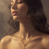 ALVINA Adjustable Y-Necklace in Gold - 925 Silver