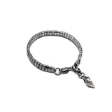 Bracelet ABRAHAM noirci en argent 925