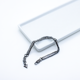 Bracelet ABRAHAM noirci en argent 925