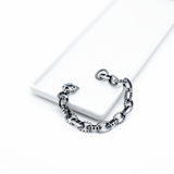 Bracelet ABBOTT à maillons épais, noirci