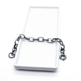 Bracelet ABBOTT à maillons épais, noirci