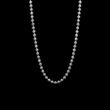 AMELIA Facettierte Kugelkette/Choker aus 925 Silber, 410 mm