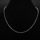 AMELIA Facettierte Kugelkette/Choker aus 925 Silber, 410 mm