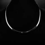 BELEN Cleaner choker made of 925 sterling silver, 4 mm wide