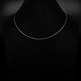 ALEXANDRA Faceted Necklace in 925 Sterling Silver