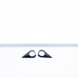 Boucles d'oreilles ADRIAN Cone, noires