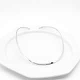 BELEN Cleaner choker made of 925 sterling silver, 4 mm wide