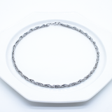 ATALANTA Elegant choker with braided design, handmade