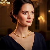 AINALIE Elegant gold necklace made of 925 sterling silver