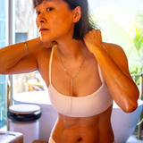 Collier long en forme de Y SKYLAR / Collier sautoir en argent sterling 925