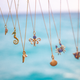 REESE Damenkette mit Eistüte aus 925 Silber, Vergoldet