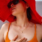 REESE Damenkette mit Eistüte aus 925 Silber, Vergoldet