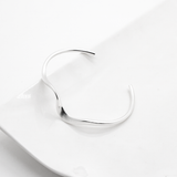 Jonc/bracelet IWA S925 avec contour abstrait