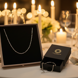 LAUREN Splitter Necklace in 925 Sterling Silver – Subtle design for your look