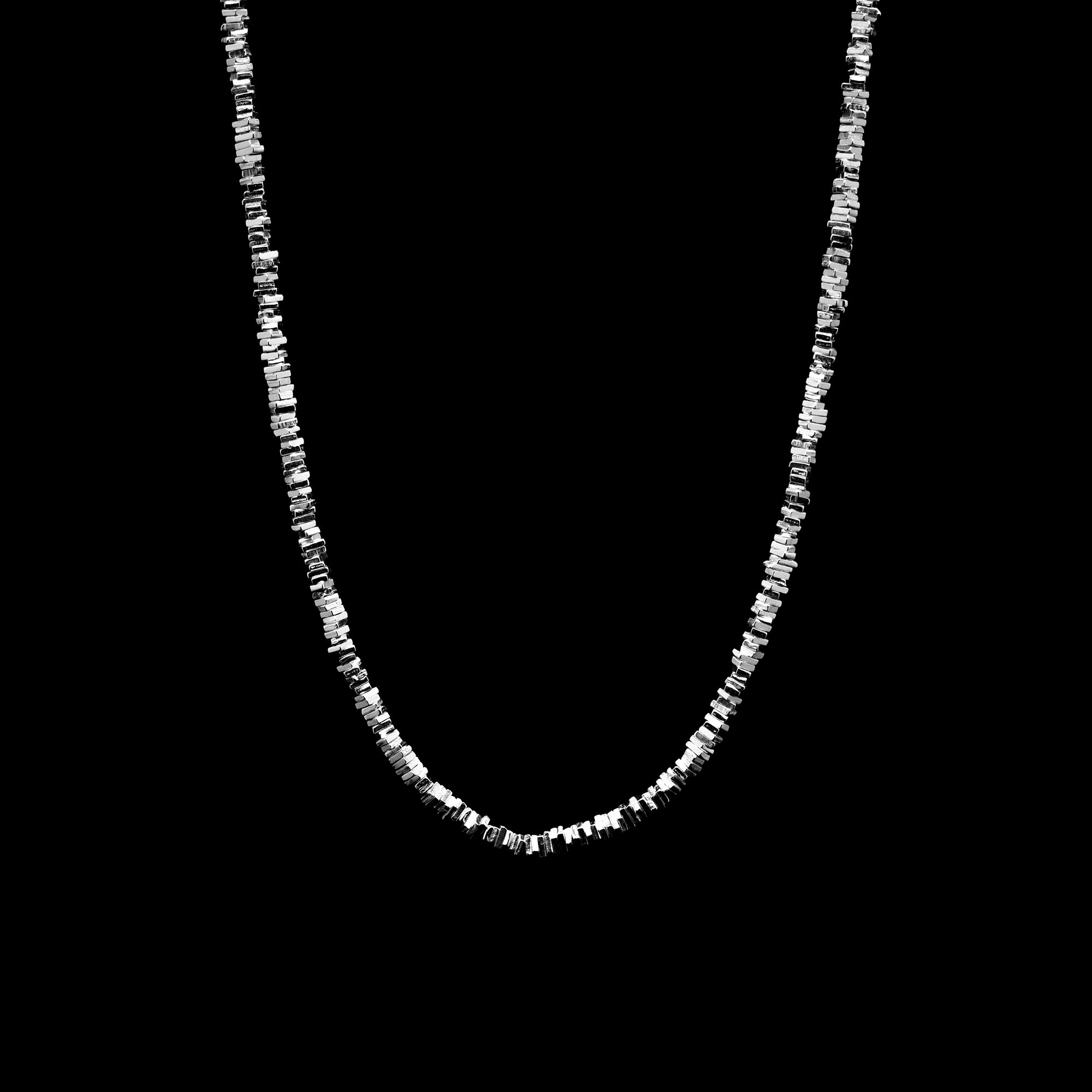 LAUREN Halskette aus 925er Sterlingsilber – Naturalistisches Splitter Design