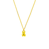 FORMOSA Goldkette mit Teddybär Anhänger - 925 Silber