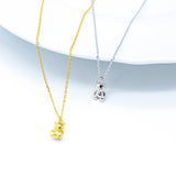 FORMOSA Goldkette mit Teddybär Anhänger - 925 Silber