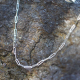 JOS 925 Silber Gliederkette mit Präge-Muster