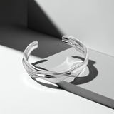 NESOI Wellige Armspange in Silber - 925er Sterling Silber