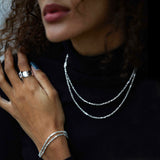 Bracelet LAUREN Naturalistic Chip en argent sterling 925 - Meilleure vente de l'année