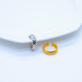 Bague CRONUS en argent sterling 925, aspect chaîne tressée.