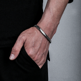 Bracelet ABRAHAM noirci en argent 925