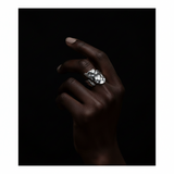 'Caitlyn' silver open ring made of 925 sterling silver