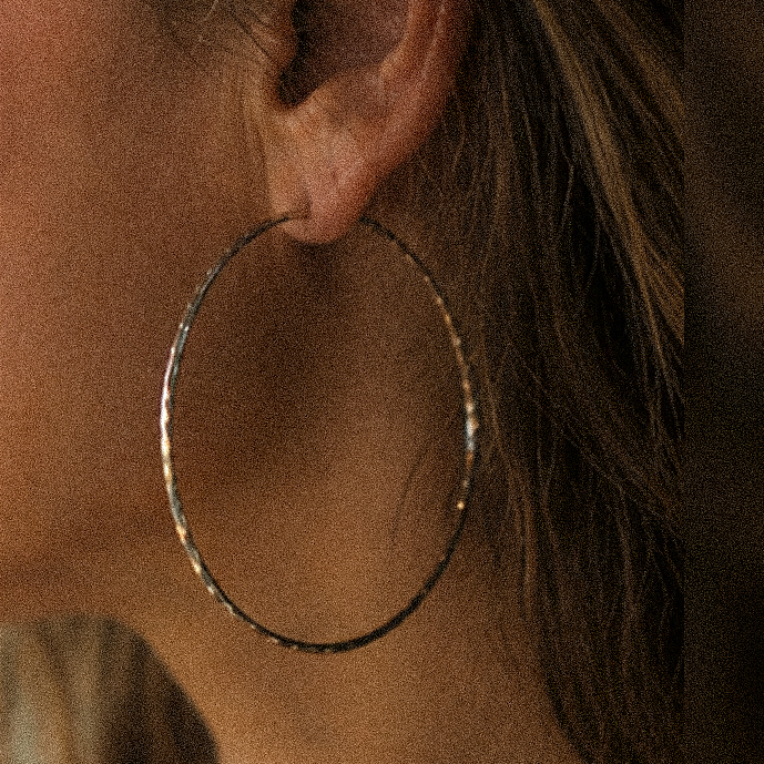 JONA Creolen Damen 60mm groß Ohrringe aus 925 Silber