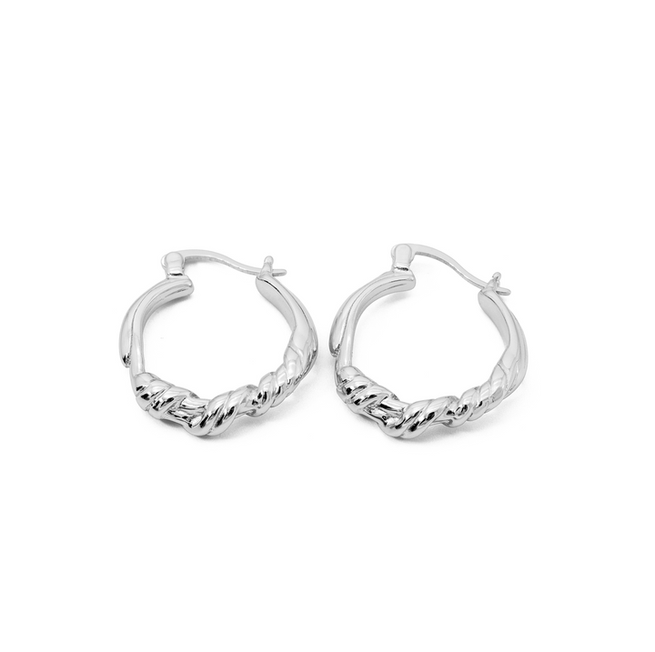 Hoop earrings sales silver big